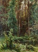 Ivan Shishkin Woodland France oil painting artist